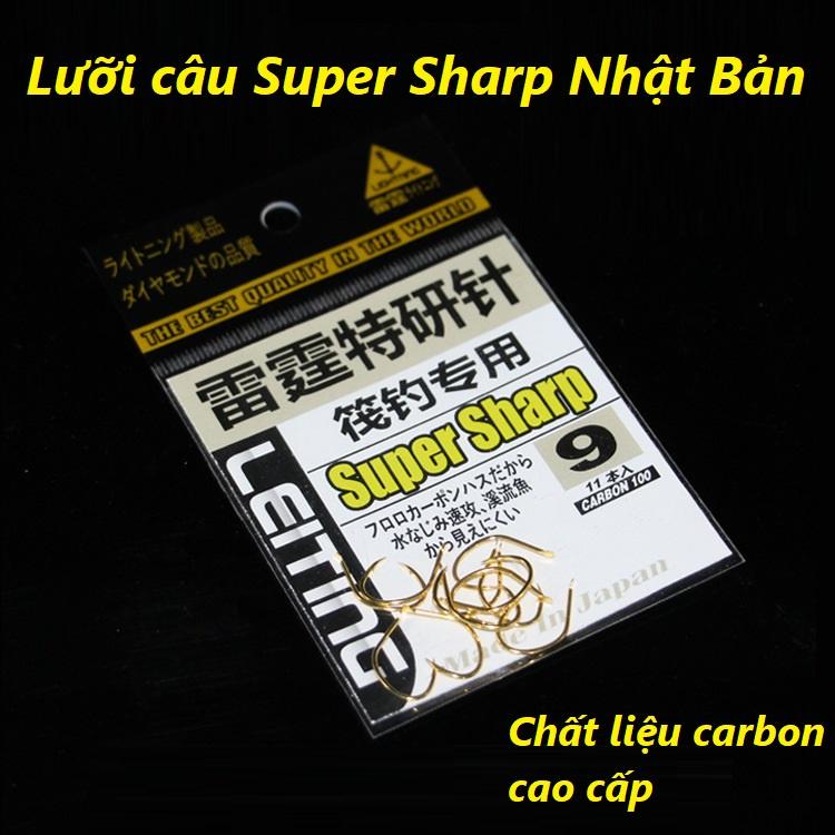 Lưỡi Câu Cá Mạ Vàng Super Sharp SLC-11 - Siêu Cứng Chuyên Câu Đài,Câu Đơn - Sanami Fishin Store