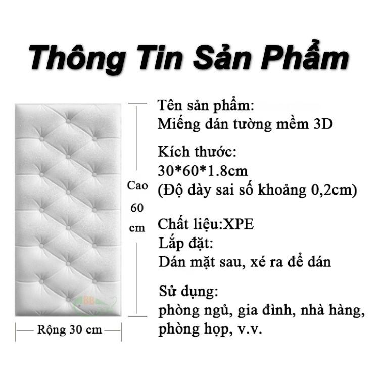 Bộ 6 miếng dán tường hiệu ứng 3D trang trí nhà cửa đẹp mắt