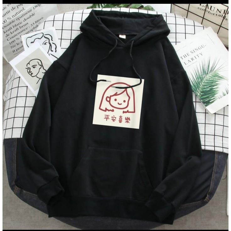 Áo hoodie logo cô gái chất nỉ bông dày siêu ấm 76