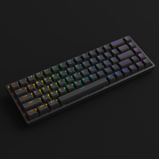 Bàn phím cơ AKKO 3068 v2 RGB – Black/White (Foam tiêu âm / Hotswap / AKKO CS Jelly switch) - Hàng chính hãng