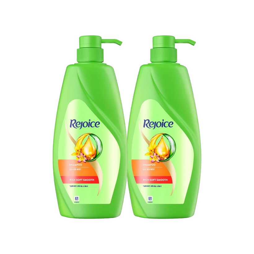 Combo 2 Dầu Gội REJOICE Siêu Mượt 650g/630ml