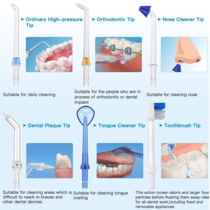 Máy tăm nước kiêm bàn chải đánh răng Unifeel HF-6 - Có 5 chế độ hoạt động - Dung lượng pin lớn 2150mA - HÀNG NHẬP KHẨU