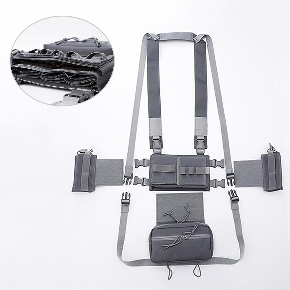 Túi đeo trước ngực nhiều ngăn dã chiến molle đa năng để chạy bộ, đi săn, leo núi