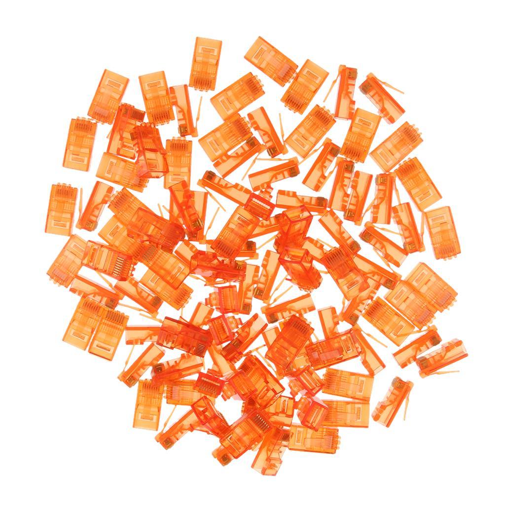 Cat six  Ends,100- cat six /cat  /   Connector,  Cable