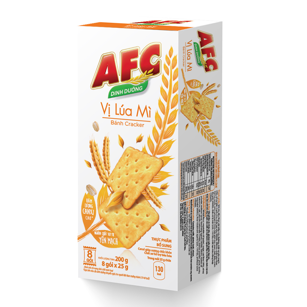 Combo 2 Hộp Bánh Dinh Dưỡng AFC Lúa Mì 2x172g