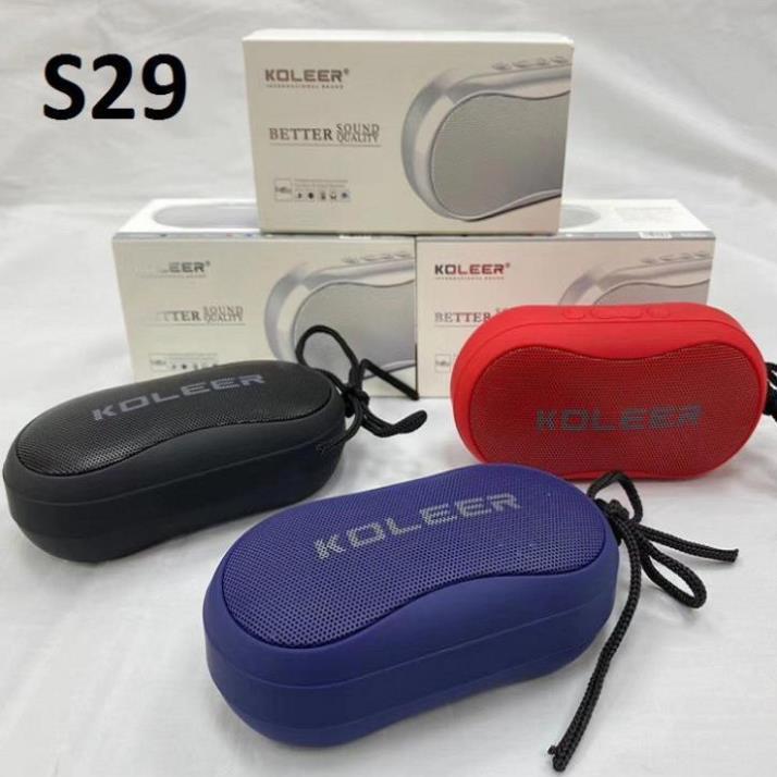 Loa Mini Bluetooth Cầm Tay Không Dây KOLEER S29 Âm Thanh Sống Động - Chất Lượng