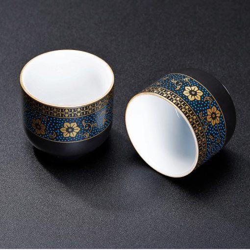 Bộ Ấm Chén Pha Trà Đạo Cối Xay Trung Quốc Đẹp Độc Lạ Xanh Đen Trắng Bảo Hành 30 Ngày Sương Mai