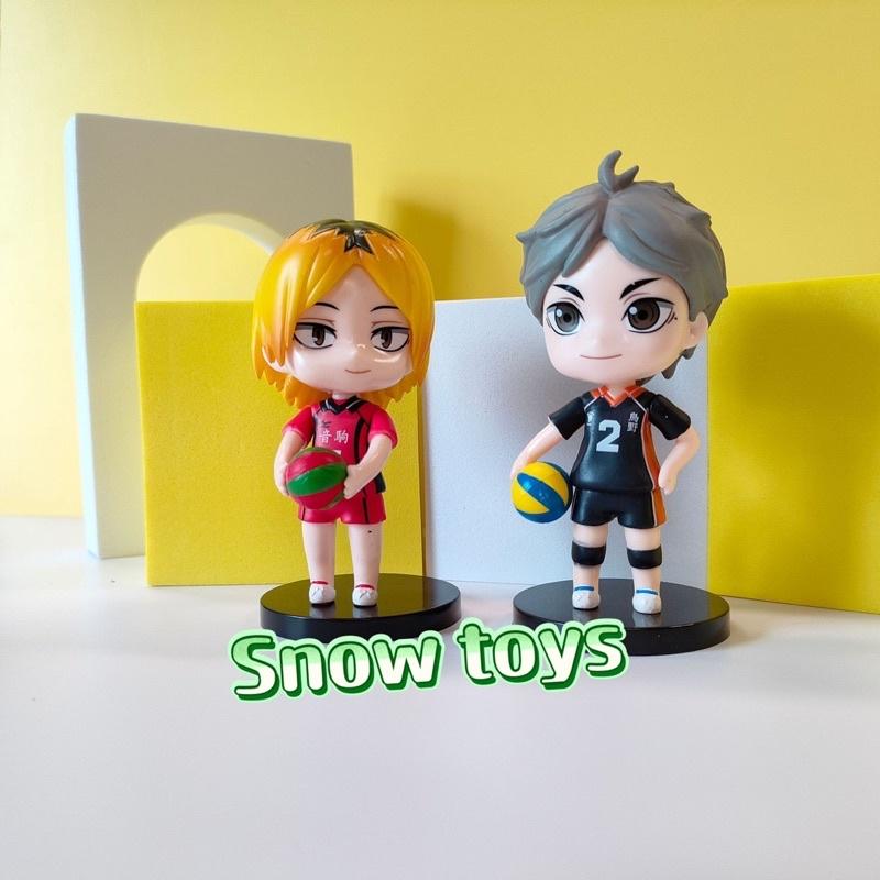 8 mô hình Haikyu - haikyuu Vua bóng chuyền Koshi Yu Nishinoya Kei Tsukishima Tobio Kageyama Shoyo Hinata Kenma Kozume