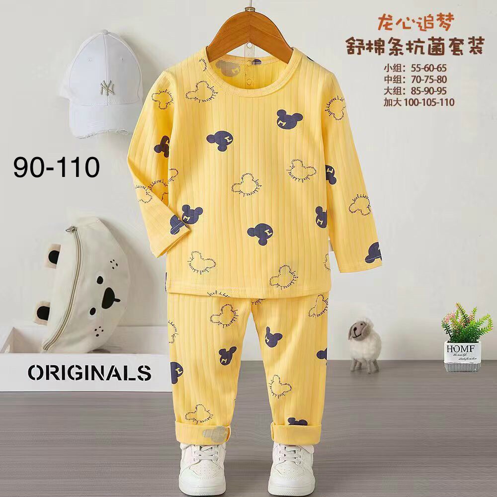 Bộ cotton dài bé gái từ 9-42kg