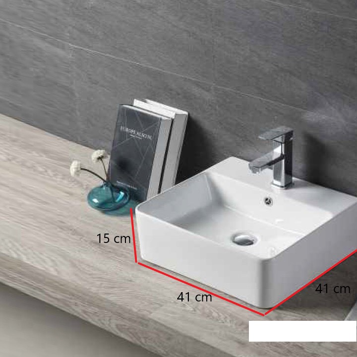 Chậu lavabo sứ, chậu rửa mặt bàn đá, men tuyết đẹp , lớp men dày không bám bẩn