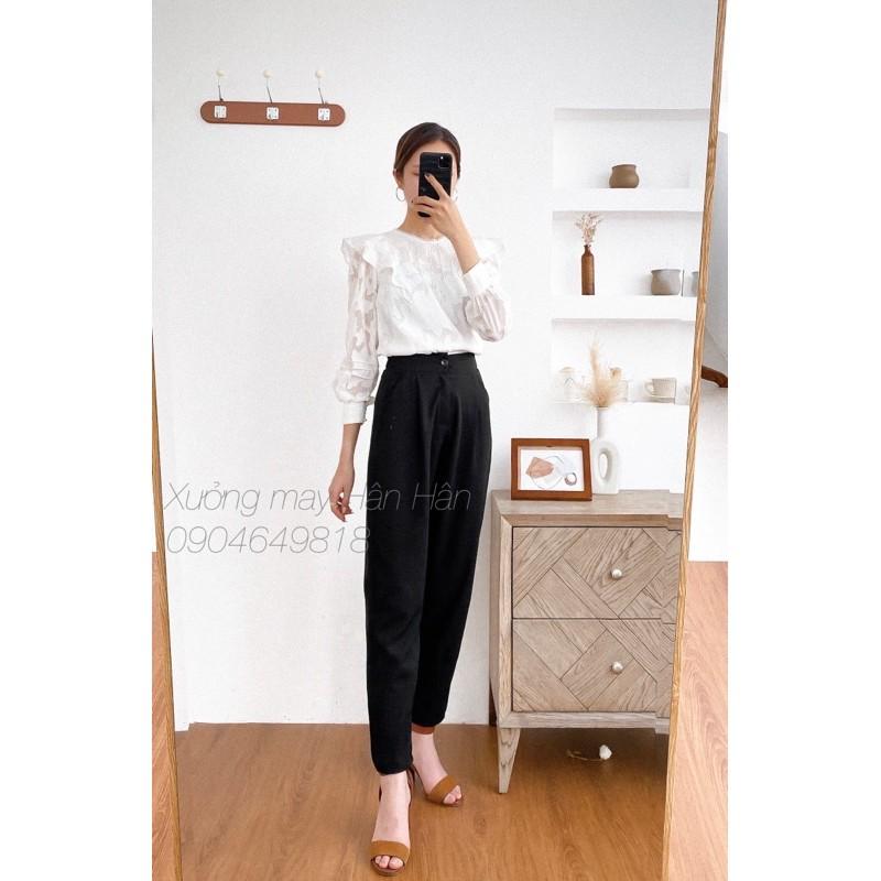Quần baggy công sở chun sau