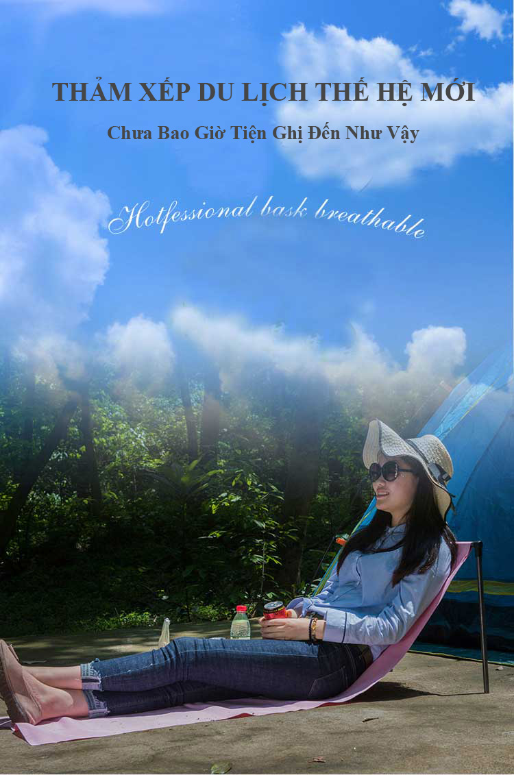 Thảm Xếp Du Lịch Thế Hệ Mới Xếp Gọng Dễ Dàng
