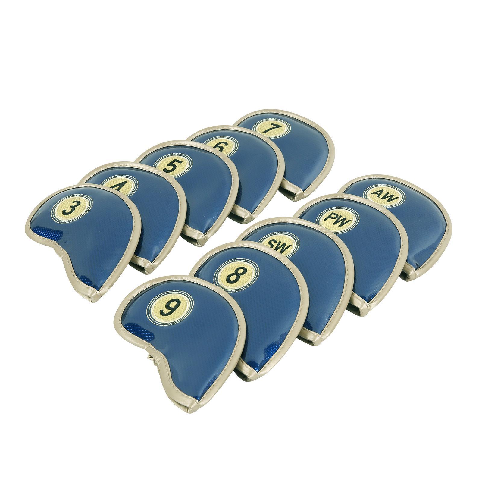 10x Golf Iron Headcovers Set Durable Scratch Resistant for Golf Accessories