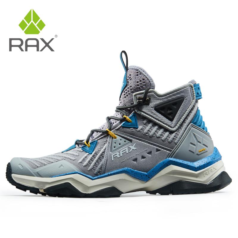 RAX Nam Chuyên Nghiệp Đi Bộ Đường Dài Giày Giày Leo Núi Ngoài Trời Giày Cho Núi Cắm Trại Giày Cho Nam Đi Bộ Giày Size Lớn Color: carbon black Shoe Size: 44