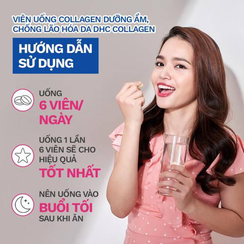 Collagen DHC Nhật tăng độ đàn hồi da, giảm nhăn da, bảo vệ khớp, cơ, xương - OZ Slim Store