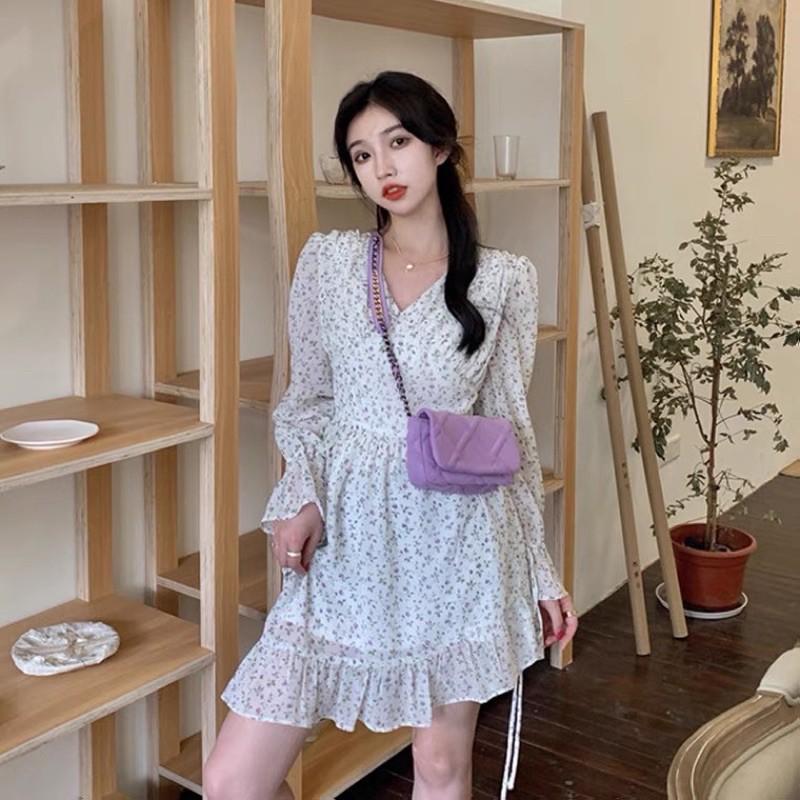 Đầm voan hoa nhí đuôi cá mẫu summer 2021