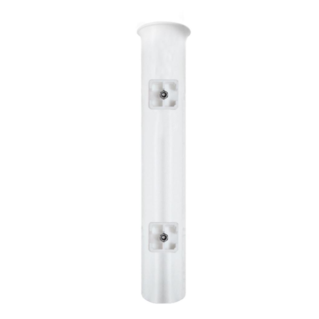 4 Pieces White Color Slotted Rod Holder Fishing Pole Rack Socket for Marine Fishing Box Kayak Boat Yacht