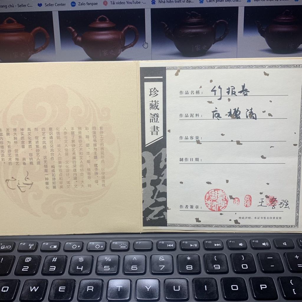 ẤM TRÀ TỬ SA BÁO XUÂN TRÚC