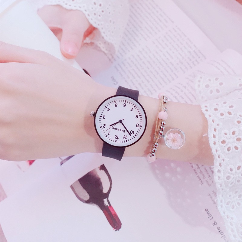 Đồng hồ thời trang nam nữ Ulzzang C54 mặt số M1 dây silicon G4g4