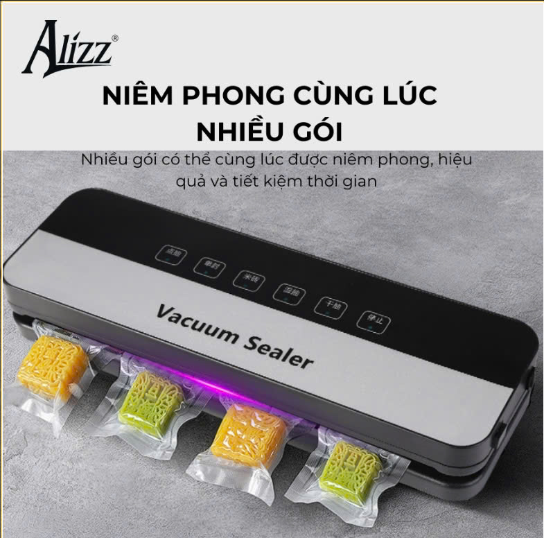 Máy hút chân không bảo quản thực phẩm AL-13834 dùng cho gia đình - Hàng chính hãng