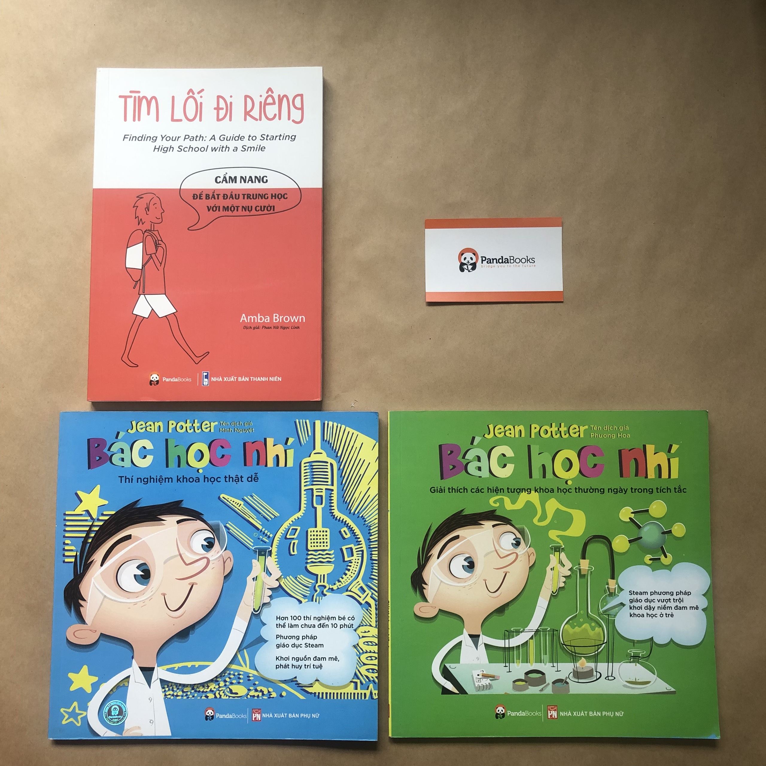 Sách - Combo 3 cuốn: Bác học nhí - Thí nghiệm khoa học + Giải thích các hiện tượng + Tìm lối đi riêng - Trung học