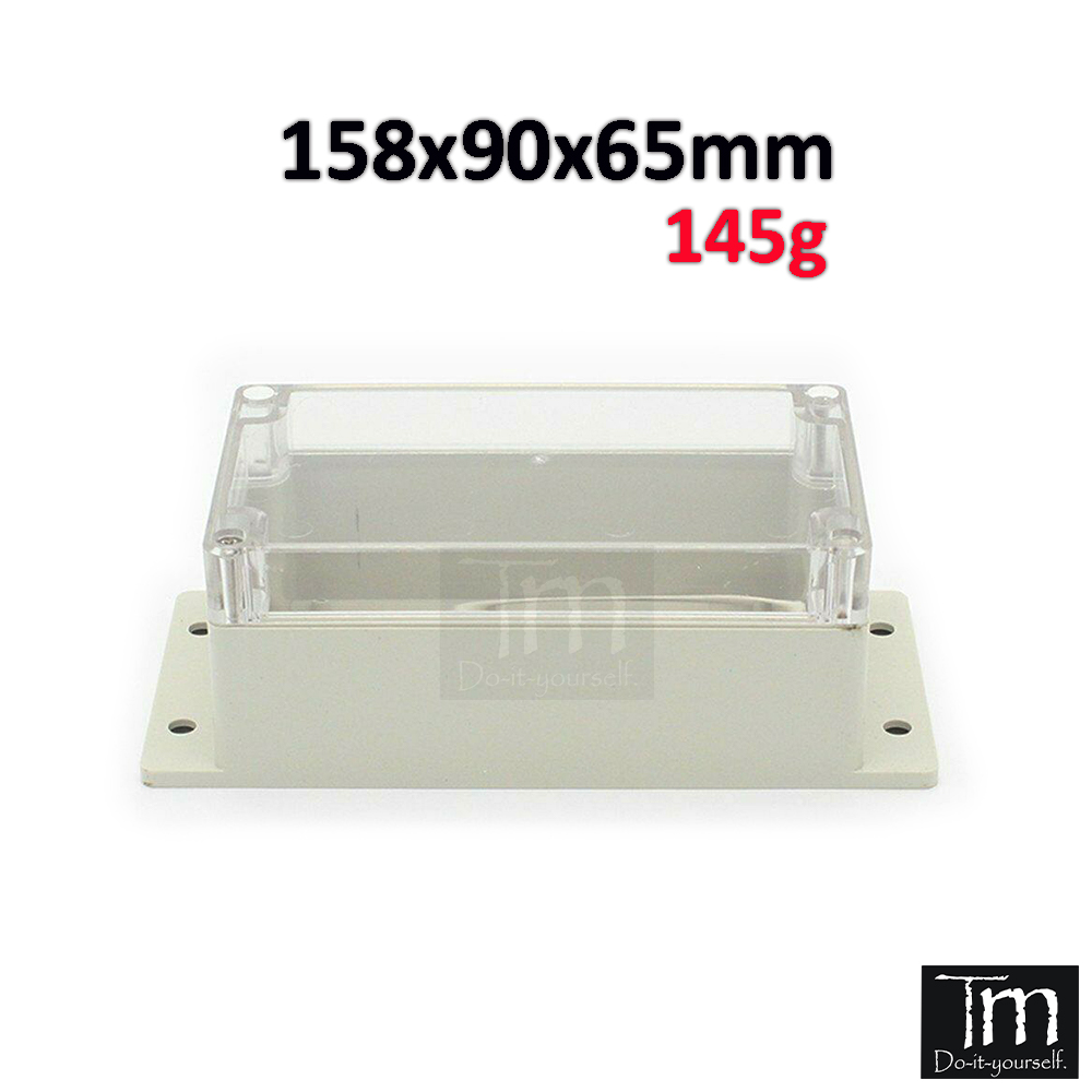 Hộp Nhựa Kỹ Thuật Chống Nước 158*90*65mm Trong Suốt Có Tai