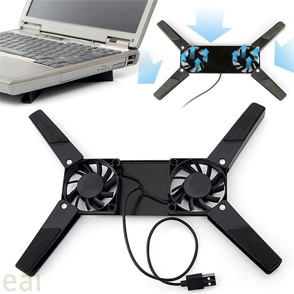 Giá Đỡ Tản Nhiệt Kép Có Thể Gập Lại Cho Laptop Đen