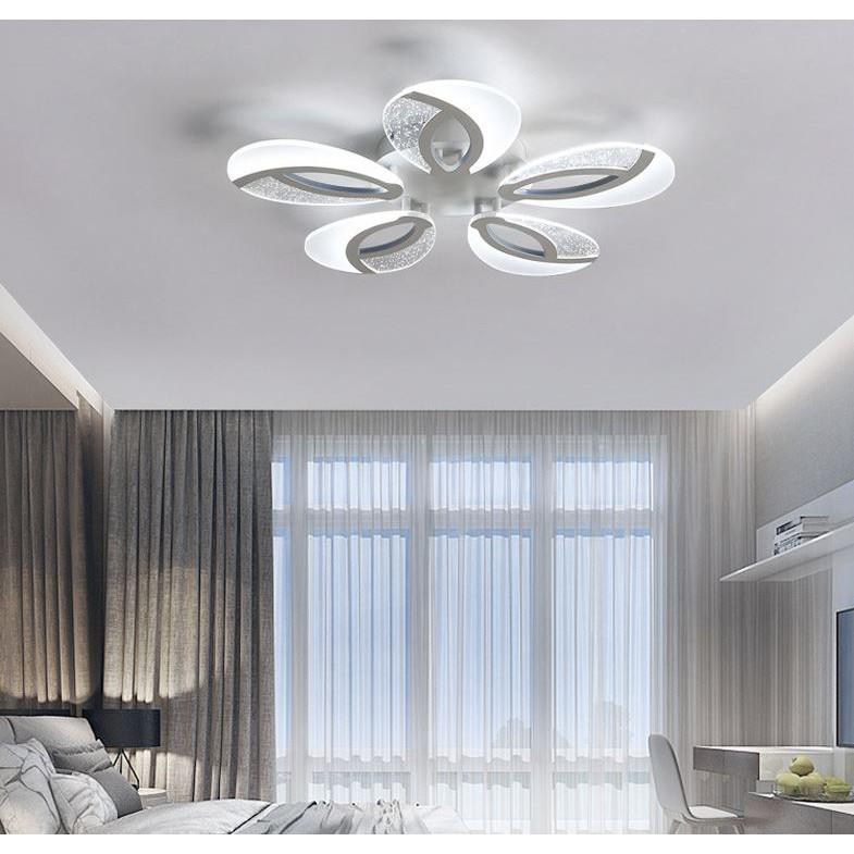 Đèn trần với 3 chế độ ánh sáng trang trí nội thất sang trọng - kèm điều khiển từ xa - .