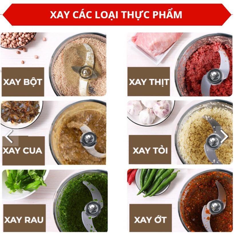 Máy Xay Thịt, Máy Xay Thực Phẩm Đa Năng KITCHEN EXPERT Cối Inox, Công Suất 300W, Dao Xay 4 Lưỡi Siêu Sắc