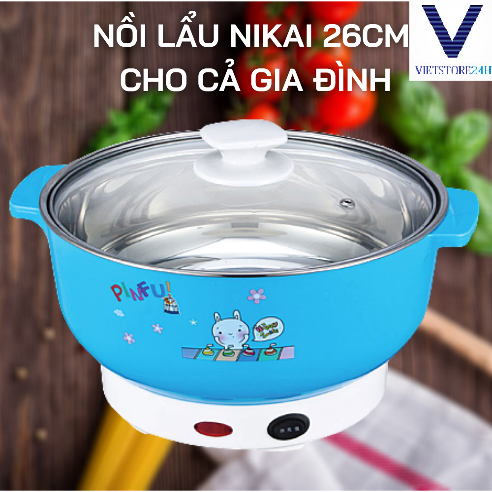 NỒI LẨU ĐIỆN 26CM ĐA NĂNG (giao màu ngẫu nhiên) VT