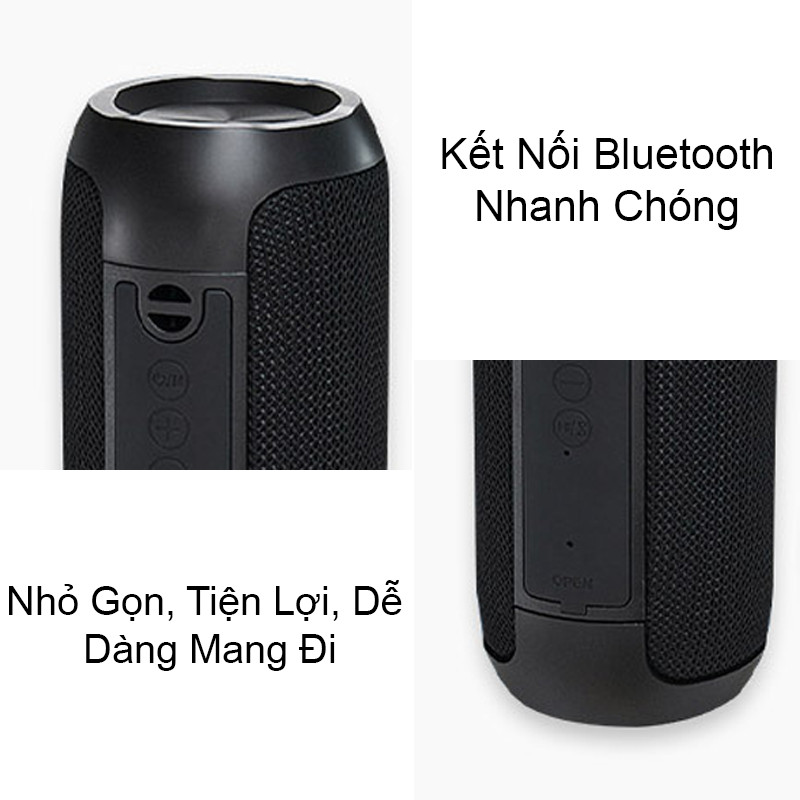 Loa Nghe Nhạc Bluetooth Kết Nối Nhanh Chóng Âm Thanh Sắc Nét Nhẹ Gọn Dễ Dàng Mang Đi PKCB - Hàng Chính Hãng