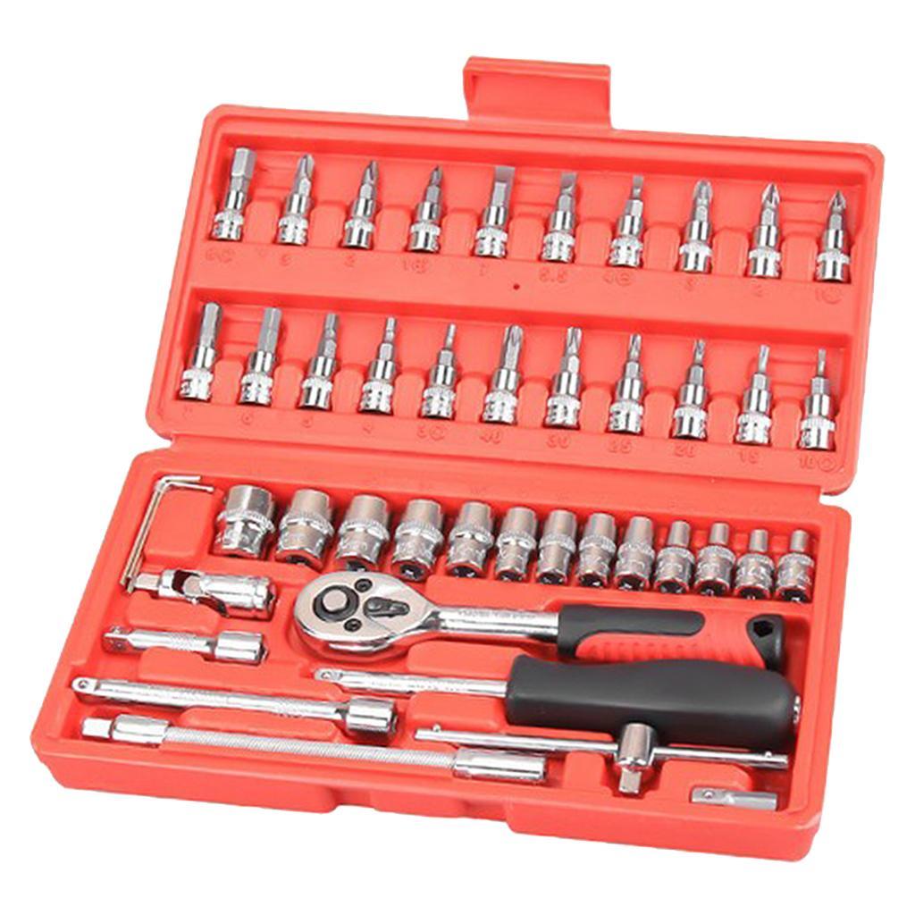 46Pcs Hand Tools Kit In Box