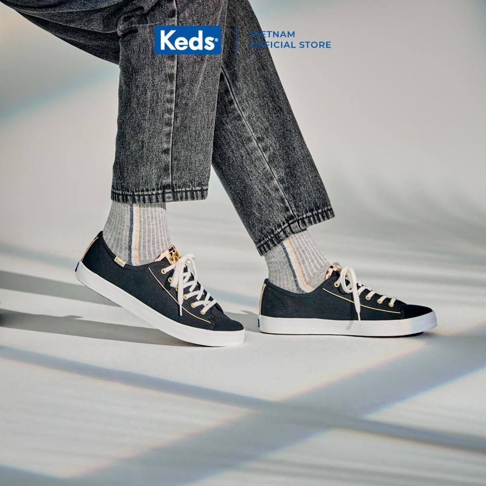 Giày Keds Nữ- Kickstart Leopard Pop Canvas Black- KD065959