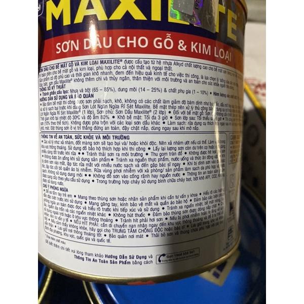 ️ Sơn Maxilite màu trắng sứ dùng cho gỗ và sắt 800ml