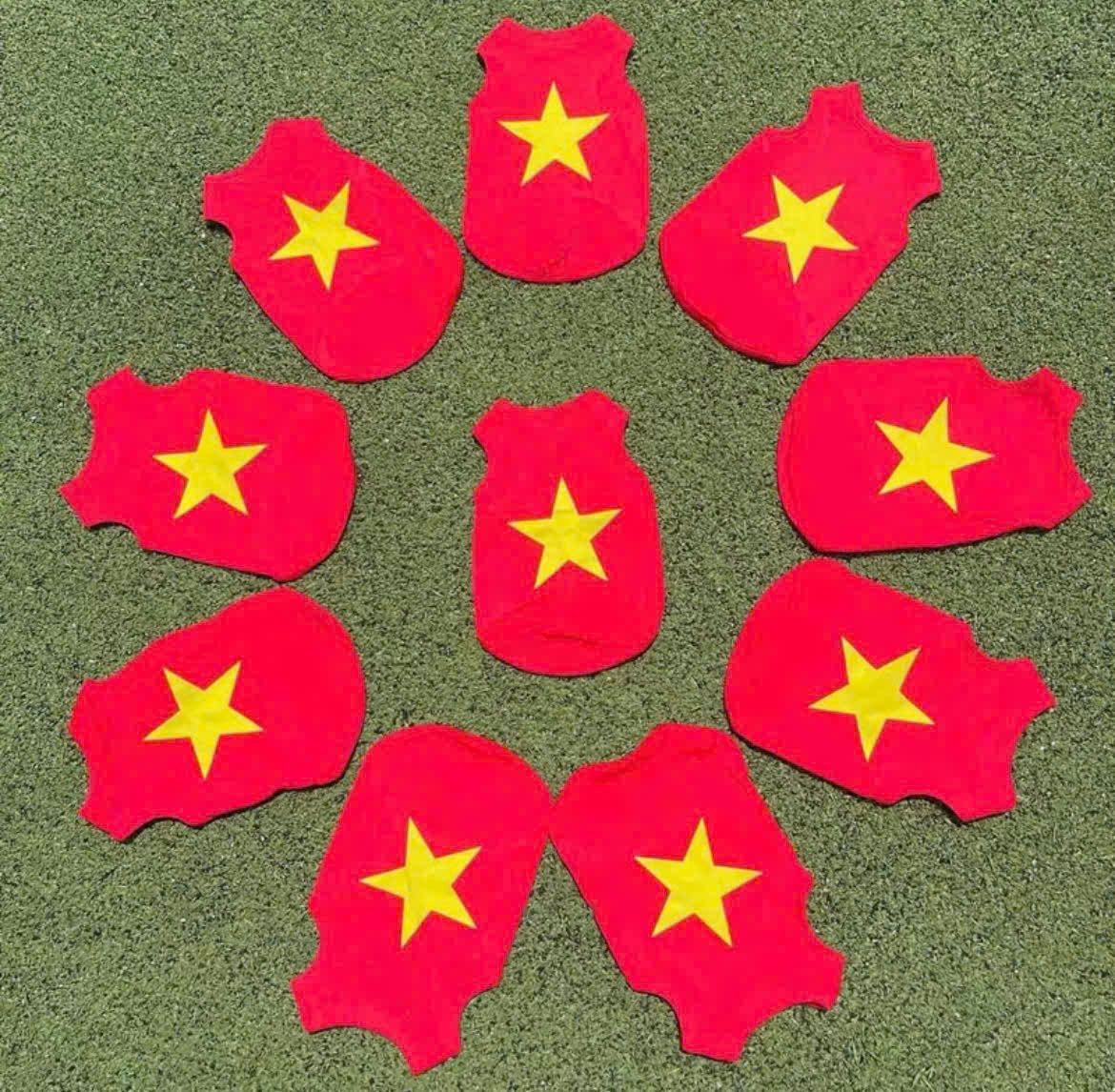 ÁO BA LỖ CỜ ĐỎ SAO VÀNG ĐỘC LẬP TỰ DO TỪ 0.5-28KG CHO THÚ CƯNG CHÓ MÈO