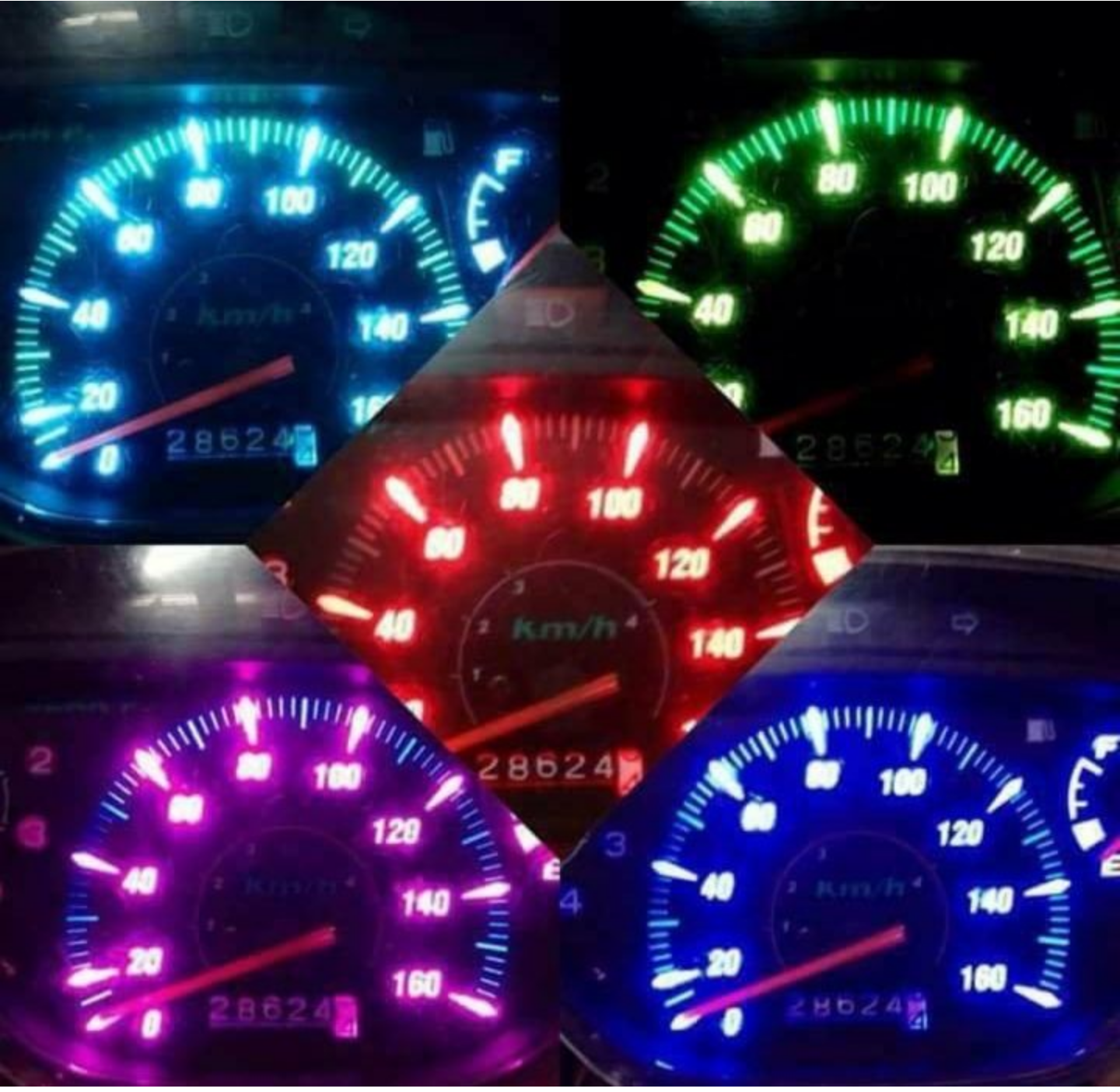DÂY LED ĐÁ SỐ ĐỔI MÀU CỰC ĐẸP LẮP CHO TẤT CẢ CÁC LOẠI XE MÁY XE SỐ XE CÔN LOẠI TỐT