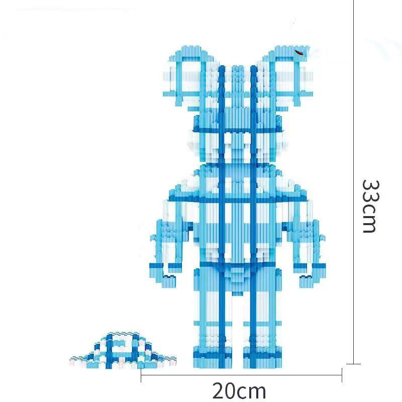 BEARBRICK kẻ xọc đồ chơi lắp ráp mô hình 3D thông minh cho bé