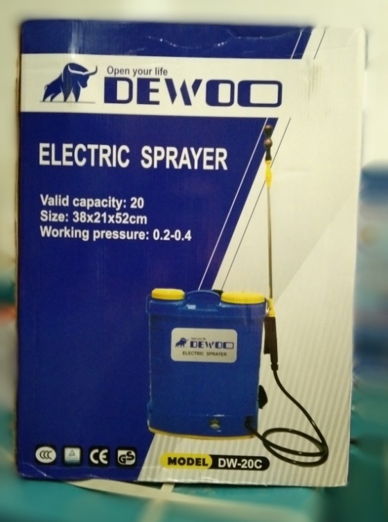 MÁY PHUN THUỐC TRỪ SÂU - BÌNH PHUN THUỐC CHẠY ĐIỆN 20 LÍT DEWOO DW-20C