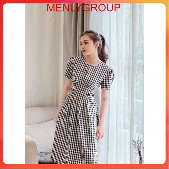 ĐẦM CARO PHỐI NÚT TAY PHỒNG