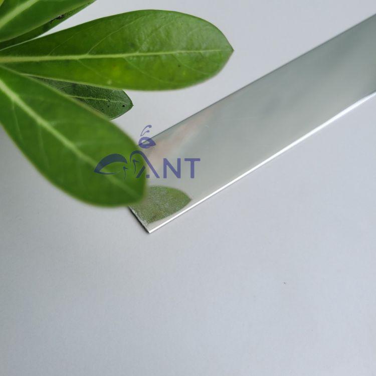 La cuộn inox trắng gương, Nẹp trang trí la inox dán tường 1cm - 3cm, giá 1m
