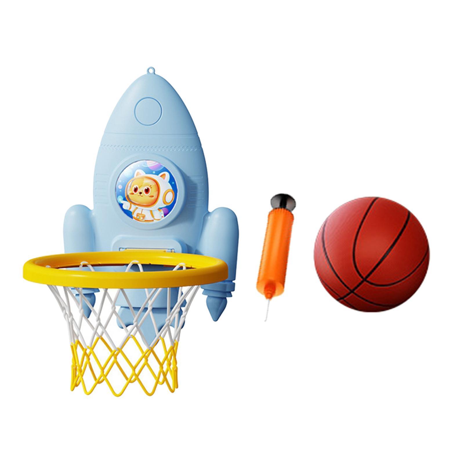 Toddler Basketball Hoop Set Cartoon Outdoor Indoor Game Foldable Basketball Hoop for Girls Gifts