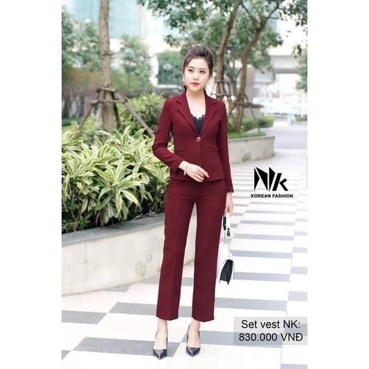 Set vest 2 lớp cơi túi hàng NK sale sốc