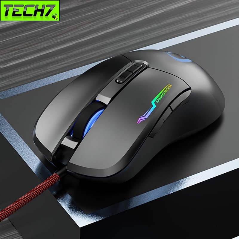 Chuột LED RGB 3200 DPI Gaming Mouse G90 Macro cho máy tính Laptop hàng nhập khẩu
