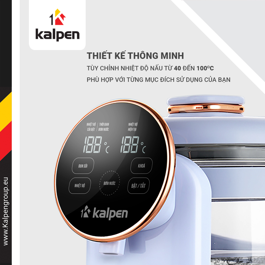 Bình Thủy Điện Điều Chỉnh Nhiệt Độ Kalpen KK99 2.5L HÀNG CHÍNH HÃNG