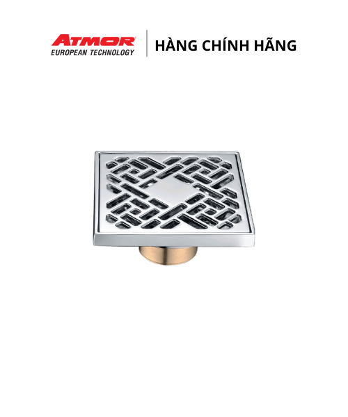 Phễu Thoát Sàn Vuông Inox Cao Cấp ATMOR – AH048