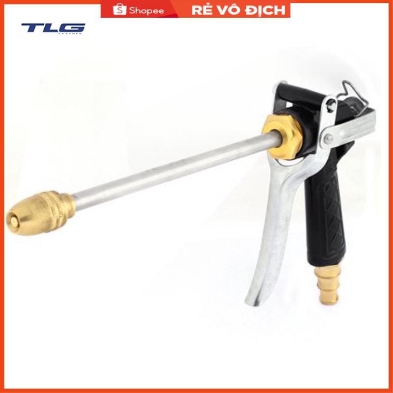 Bộ dây vòi xịt nước rửa xe, tưới cây . tăng áp 3 lần, loại 15m 206318 đầu đồng, cút, nối PE