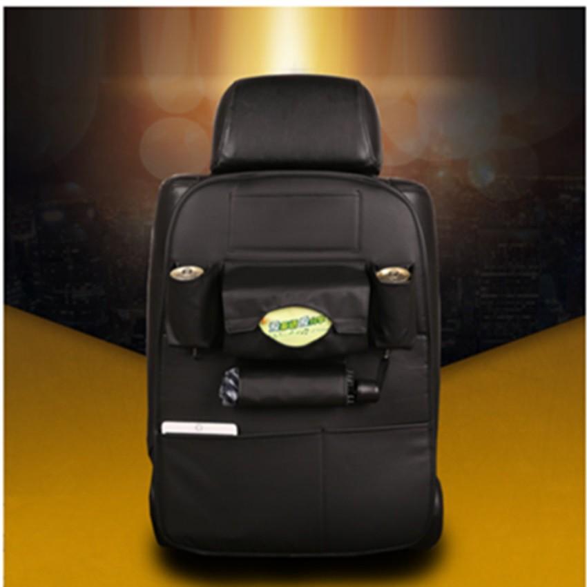 Túi đựng đồ trên oto, túi treo đồ ghế sau oto bằng da 206566