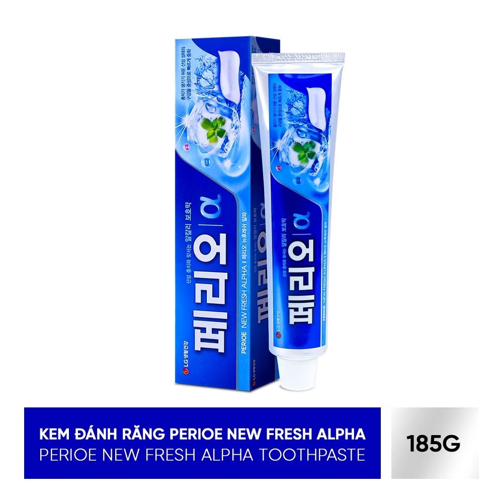 [ HÀNG HOT MỚI VỀ ] Kem Đánh Răng Perioe khử mùi hôi miệng - trắng sáng - hơi thở thơm mát New Fresh Alpha 185g