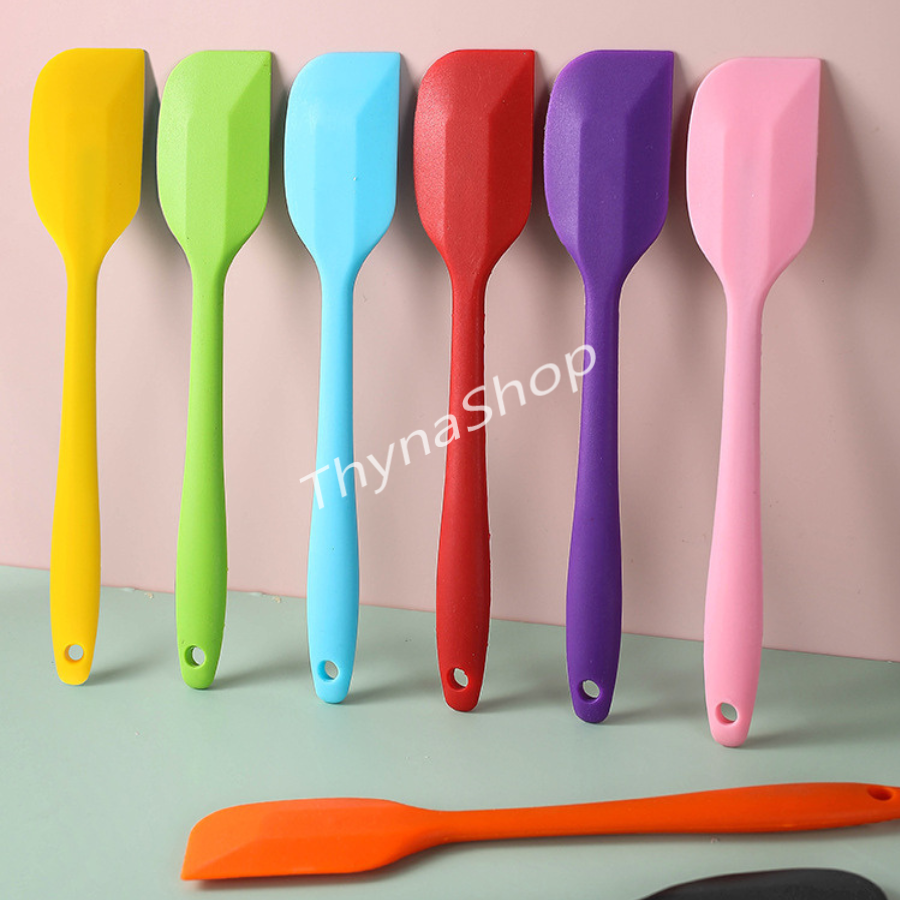 Dụng Cụ Làm Bánh: Spatula Phới Trộn Bột, Phới Dẹt Silicon , Muôi Lật Thức Ăn - Thyna Shop