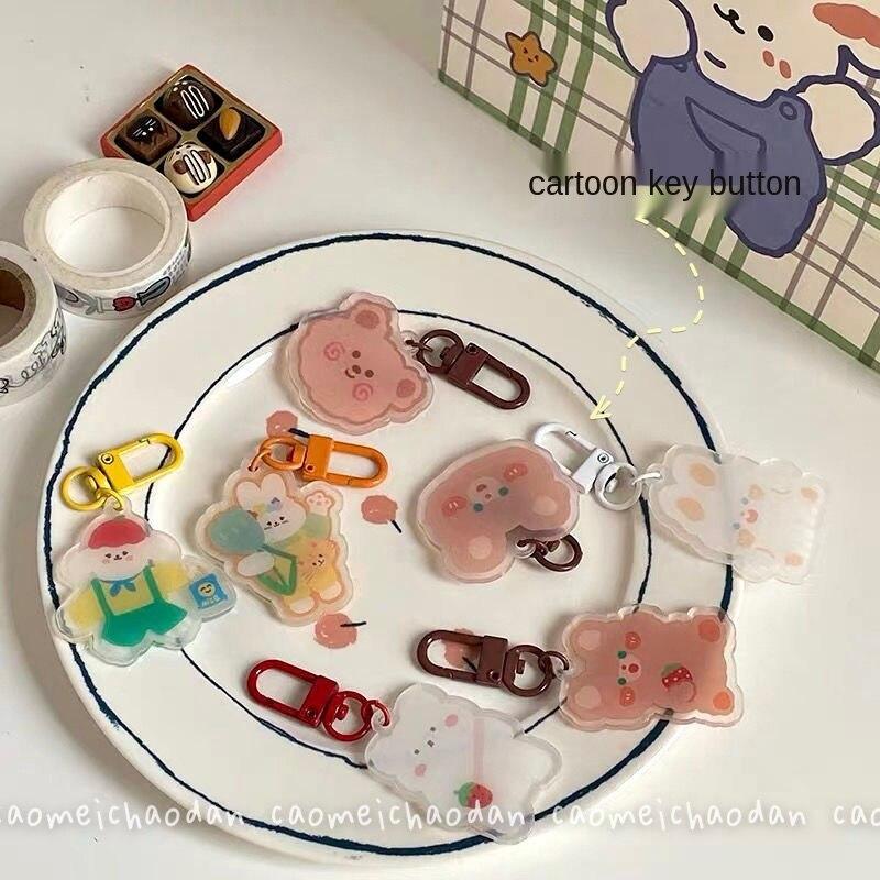 Móc Khóa Hình Thỏ Hoạt Hình Dễ Thương